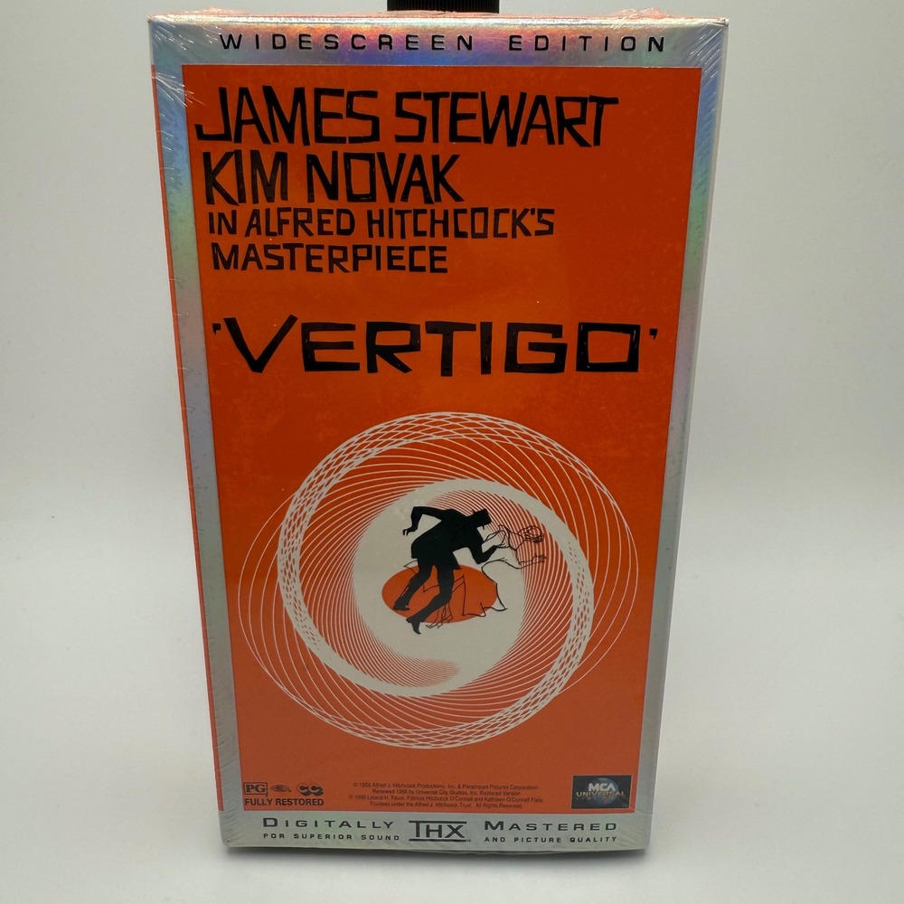 Alfred Hitchcock Vertigo Widescreen Edition VHS Fully Restored Digitally